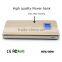 High quality metal cover dual ports LCD display power bank 6000mah