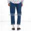 Top soft dark blue washed denim jean for men