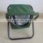 Customized camping chair, folding portable fishing chair with cooler bag