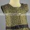 gold jacquard girl clothing OEM/ODM girl summer clothing good quality wholesale girl clothing brand guarantee