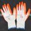 factory wholesales yellow nylon orange Nitrile coated Glove