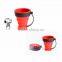 100% Food grade collapsible silicone rubber folding cup novelty drinking cup