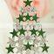 Green And Silver Plated Full Of Stars Christmas Tree Brooch