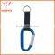 Wholesale 6mm Cheap Metal Carabiner Keychain With Strap And Split Ring Suplier