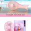 Factory Price Summer Cooling Portable Mini Fans Vanes 3 Speeds Palm Leaf Fan With18650 Battery Rechargeable Fan