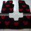 Red pretty design fashion hand tufted elegant cheap customlized car mat