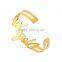 Custom stainless steel letter bangle angel bangle