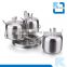 3 pieces of stainless steel black pepper container & condiment bottles & salt pepper shaker set
