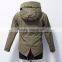 China fashionable fake fur military parka jacket