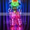 Artificial Stilt Walker's Robot LED costumes, Programmable LED Tron Costume