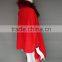 Fashion Tassel poncho fur collar wool shawl for ladies