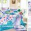 2015 wholesale price 4PCS bedding set Flower printed tencel duvet cover set