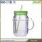 Hot sale plastic mason jar beer mugs bpa free