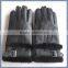 New Winter BlackColor Mens Warm Genuine Sheepskin Fur Leather Glove