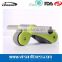 Double Wheels folding Ab Roller With Cushion Indoor Exercise Equipment Folding abdominal wheel