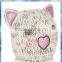Women Beanie Cat Ears/cat Winter Hat/cat Animal Hat With Sparkle Ears and Nose