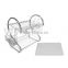 Multi-function Stainless Steel Dish Drying Rack Utensil Cutter Drying Holder