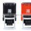 Round 30 mm Clear rubber self-inking date Stamp
