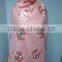 SCF-0314 (7-12) 2016 well sold new flower embroidered Muslim scarf/shawls/wrap/pashmina Muslim scarf wholesale