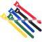 Releasable back to back cable ties, hook and loop cable ties, cheap hook and loop cable ties