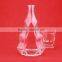 Populary best price triangle liqueur bottle 700ml wine glass bottle frosted high flint bottles