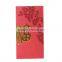 Custom made unique flocking chinese red envelop gold stamping paper money packet