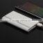 Good looking and super slim leather wallet power bank for woman