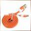 Flat Transfer data cable for iphone charger for iphone 6s cable for iphone 6s USB charger cable 8pin wholesale