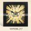 2016 MDF Design Square Wood Wall Clock (10SF03BL-217)