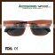 Natural Wooden Sunglasses and Polarized Coating Lenses with Customized Logo in 2016