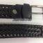 hand-woven new style knitted belt with pin buckle belt