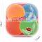 100% BPA FREE Leak-proof 4 Compartment Plastic Snack Box With Lid