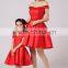 2016 wholesale fashion design super high quality summer mother daughter matching dress