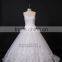 Real images newest style Appliqued lace skirt ball gown wedding gown for beach