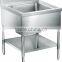 Restaurant Used Double Bowls Free-standing Commercial Stainless Steel Kitchen Sink GR-310B
