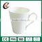 Wholesale white V-shaped ceramic cup