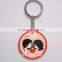 Fashion new hot selling make round acrylic keychains