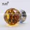 Furniture Cabinet Dresser Brass Chrome Finish Glass Knob