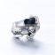 D108 sterling silver animal dog charm,antique silver bracelet charm with crystal