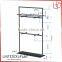 Custom Design Retail shop Slat wall White metal display rack with Sample Available