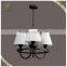 New products white fabric lamp shades pendant light, fancy fabric chandelier for home use