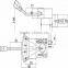 GJ1125F speed-change transmission shift control lever