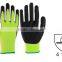 polyester crinkle latex grip work glove
