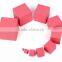 Preschool kid toy wooden Montessori Pink Tower set made in china