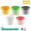 Five colors 100ml Single Wall Cosmetic Plastic Jar