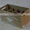 2016 new style antique bottle wooden crate box with silk-screen printing