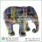 hot decoration hand painted OEM art decor cute novelty ceramic elephant piggy bank