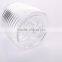 Set 3 Clear Coned Shape Threaded Glass Storage Canister Jars with Metal Lid