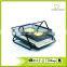 High Quality Smoked Pull Metal Mesh Office Desk File Tray