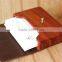 leather wooden card holder flat card pocket PU leather credit card holder wholesale